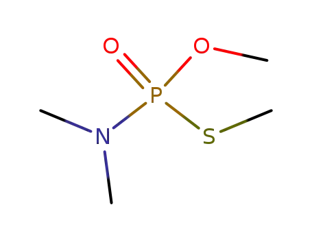 Molecular Structure of 25218-42-2 (O,S-dimethyl dimethylphosphoramidothioate)