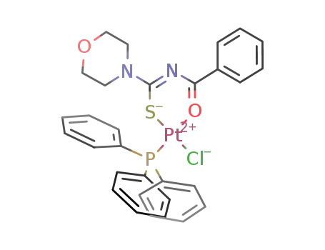 cis-(P,S)-[PtCl(O(CH<sub>2</sub>)4NCSNCOC<sub>6</sub>H<sub>5</sub>)(PPh<sub>3</sub>)]