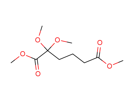 Molecular Structure of 74400-47-8 (2,2-Dimethoxy-hexanedioic acid dimethyl ester)