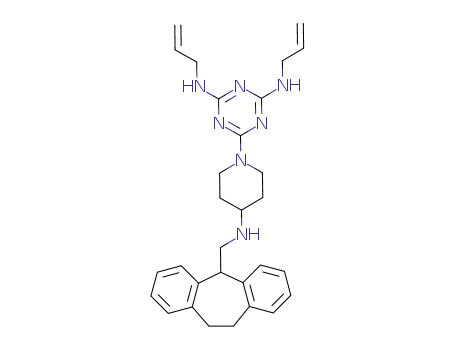 2,4-diallylamino-6-{4-[(10,11-dihydro-5H-dibenzo[a,d]cyclohepten-5-yl)-methylamino]piperidin-1-yl}-1,3,5-triazine