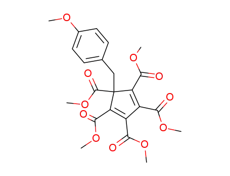 1,3-Cyclopentadiene-1,2,3,4,5-pentacarboxylic acid,
5-[(4-methoxyphenyl)methyl]-, pentamethyl ester