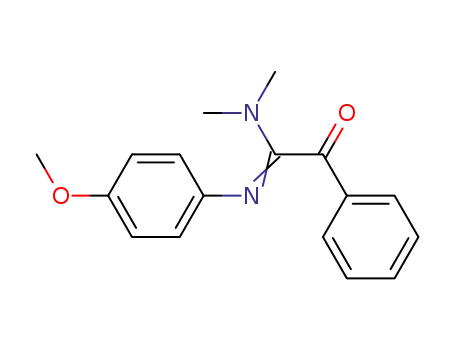Molecular Structure of 100330-67-4 (N'-(4-Methoxy-phenyl)-N,N-dimethyl-2-oxo-2-phenyl-acetamidine)