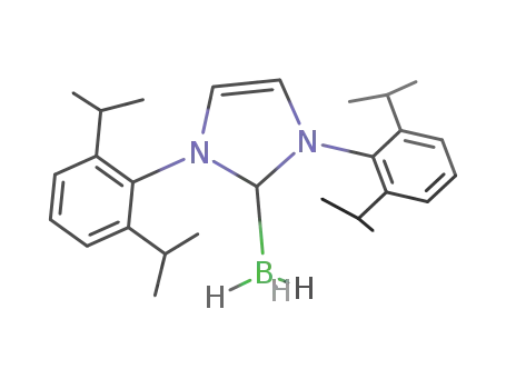 Molecular Structure of 956972-12-6 (1,3-bis(2,6-diiopropylphenyl)imidazol-2-ylidene borane)