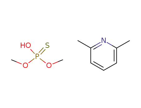 Molecular Structure of 133984-31-3 (2,6-lutidinium O,O-dimethyl phosphorothioate)
