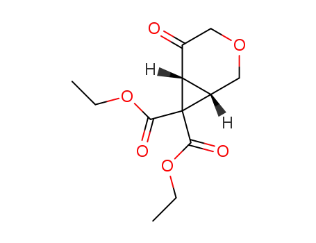 Molecular Structure of 1341221-68-8 ((1S,6R)-diethyl 5-oxo-3-oxabicyclo[4.1.0]heptane-7,7-dicarboxylate)