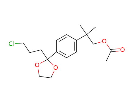 2-[4-(1-Ethylendioxo-4-chlorobutyl)phenyl]isobutyl acetate
