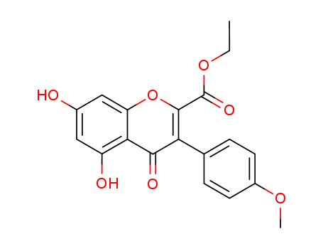 4H-1-Benzopyran-2-carboxylicacid, 5,7-dihydroxy-3-(4-methoxyphenyl)-4-oxo-, ethyl ester