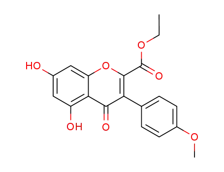 Molecular Structure of 15485-76-4 (2-CARBETHOXY-5,7-DIHYDROXY-4'-METHOXYISOFLAVONE)