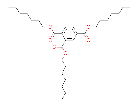 Molecular Structure of 1528-48-9 (triheptyl benzene-1,2,4-tricarboxylate)