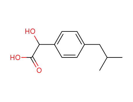 벤젠아세트산, -알파-하이드록시-4-(2-메틸프로필)-(9CI)