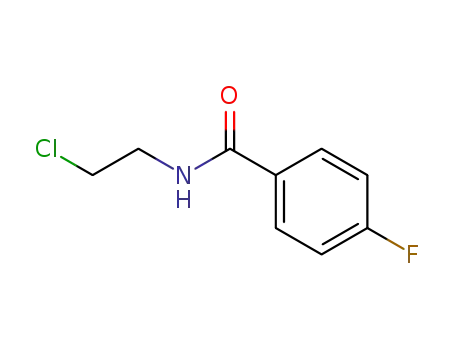 Molecular Structure of 15258-01-2 ((2-CHLOROETHYL)-4-FLUOROBENZAMIDE)