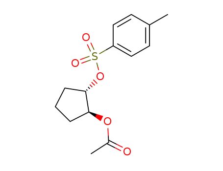 Molecular Structure of 62007-91-4 (1,2-Cyclopentanediol, acetate 4-methylbenzenesulfonate, trans-)