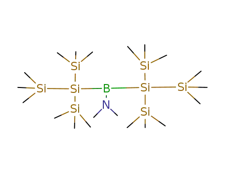 Molecular Structure of 81175-92-0 (bis{tris(trimethylsilyl)silyl} (dimethylamino)borane)