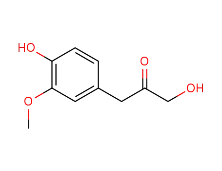 Molecular Structure of 4899-74-5 (1-Hydroxy-3-(4-hydroxy-3-methoxyphenyl)-2-propanone)