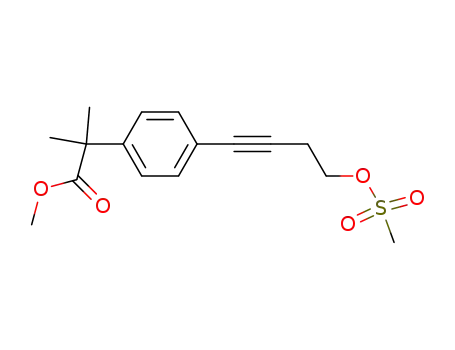Methyl 2-methyl-2-[4-(4-methylsulfonyloxybut-1-ynyl)phenyl]propanoate