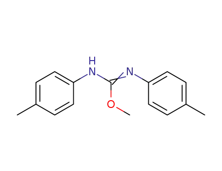 Molecular Structure of 13471-32-4 (Carbamimidic acid, N,N'-bis(4-methylphenyl)-, methyl ester)