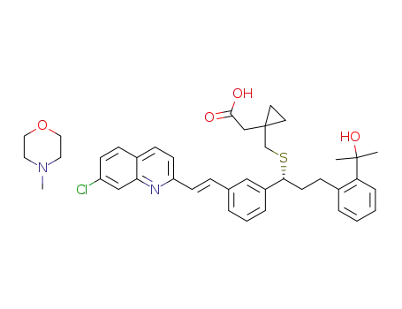 Molecular Structure of 942303-96-0 (montelukast N-methyl-morpholine salt)