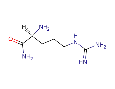 Molecular Structure of 2788-83-2 (Pentanamide, 2-amino-5-[(aminoiminomethyl)amino]-, (S)-)