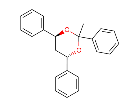 Molecular Structure of 110599-05-8 ((4S,6S)-2-Methyl-2,4,6-triphenyl-[1,3]dioxane)