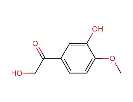 Molecular Structure of 90536-46-2 (1-(3-hydroxy-4-methoxyphenyl)-2-hydroxyethanone)
