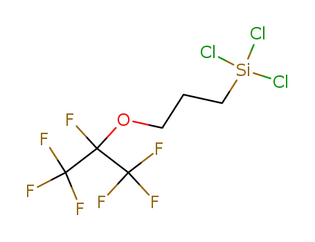 Molecular Structure of 15538-93-9 (3-(HEPTAFLUOROISOPROPOXY)PROPYLTRICHLOROSILANE)