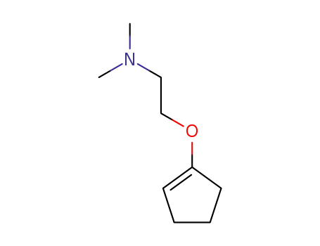 Molecular Structure of 180605-23-6 (Ethanamine, 2-(1-cyclopenten-1-yloxy)-N,N-dimethyl- (9CI))