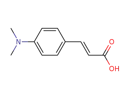 Molecular Structure of 5676-65-3 (2-Propenoic acid, 3-[4-(dimethylamino)phenyl]-, (2E)-)