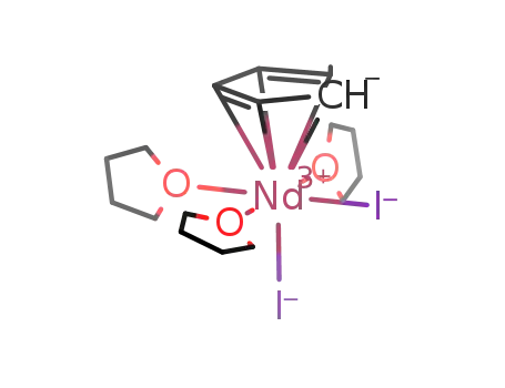 Molecular Structure of 698392-39-1 ((C<sub>5</sub>H<sub>5</sub>)NdI<sub>2</sub>(THF)3)