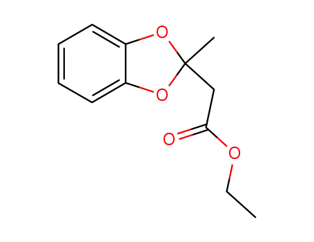 Molecular Structure of 50835-95-5 (ethyl (2-methyl-1,3-benzodioxol-2-yl)acetate)