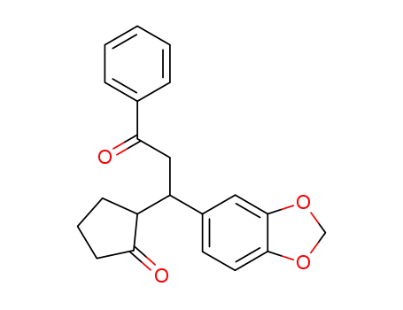 3-benzo[1,3]dioxol-5-yl-3-(2-oxo-cyclopentyl)-1-phenyl-propan-1-one