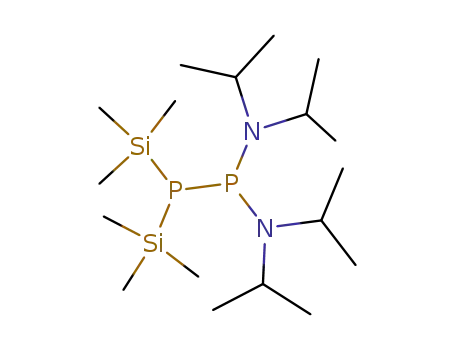 Molecular Structure of 125484-53-9 (1,1-Bis-(diisopropylamino)-2,2-bis-(trimethylsilyl)-diphosphan)