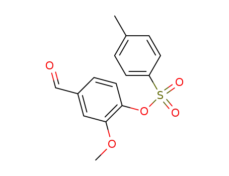Molecular Structure of 246224-09-9 (Benzaldehyde, 3-methoxy-4-[[(4-methylphenyl)sulfonyl]oxy]-)