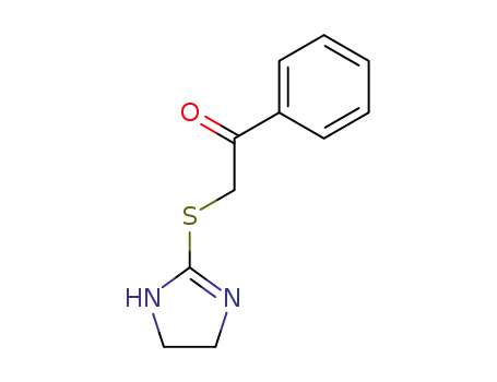 Molecular Structure of 32188-99-1 (Ethanone, 2-[(4,5-dihydro-1H-imidazol-2-yl)thio]-1-phenyl-)