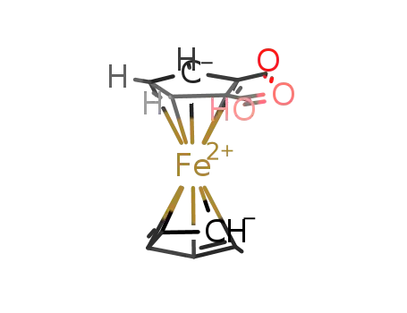 Molecular Structure of 433301-35-0 ((Sp)-2-formylferrocene-1-carboxylic acid)