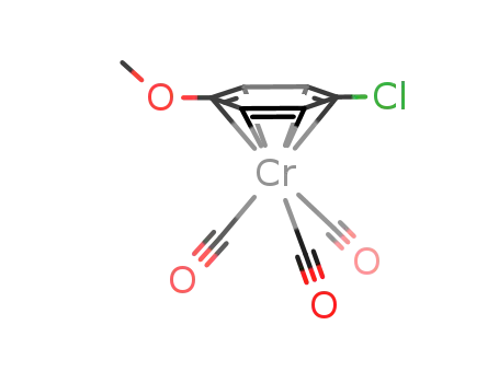 Molecular Structure of 77490-88-1 (tricarbonyl(p-methoxychlorobenzene)chromium)
