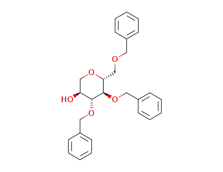 Molecular Structure of 152840-34-1 (1-deoxy-3,4,6-tri-O-benzyl-D-glucopyranose)