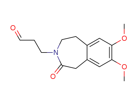 Molecular Structure of 85175-82-2 (3-(7,8-dimethoxy-2-oxo-1,2,4,5-tetrahydro-3H-3-benzazepin-3-yl)propanal)
