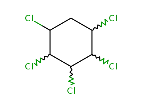 Molecular Structure of 22138-39-2 (Cyclohexane, 1,2,3,4,5-pentachloro-)