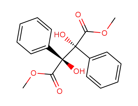 Molecular Structure of 81390-14-9 (Butanedioic acid, 2,3-dihydroxy-2,3-diphenyl-, dimethyl ester,
(2R,3S)-rel-)