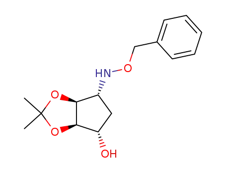 (1S,2R,3S,4R)-4-O-benzylhydroxylamino-2,3-O-isopropylidene-1,2,3-cyclopentanetriol