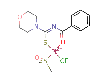 cis-(S-dimethylsulfoxide)(N-morpholino-N'-(benzoyl)thioureato)chloroplatinum(II)