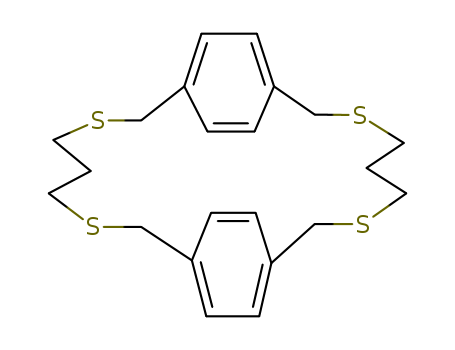 3,7,14,18-Tetrathiatricyclo[18.2.2.29,12]hexacosa-9,10,11,20,22,23-hexaene cas  26822-25-3