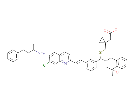 Molecular Structure of 1197374-06-3 (montelukast 1-methyl-3-phenylpropyl amine salt)