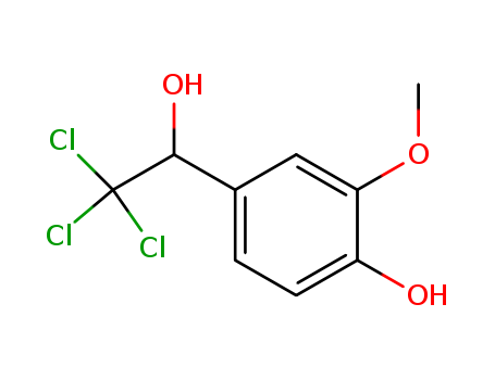 Benzenemethanol,4-hydroxy-3-methoxy-a-(trichloromethyl)- cas  50597-26-7
