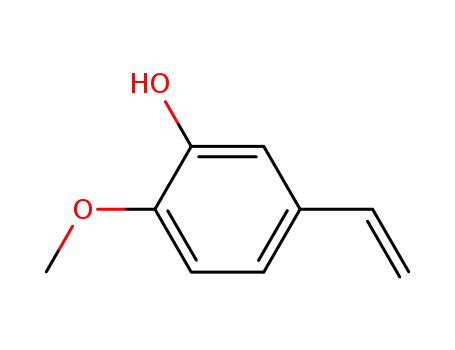 Molecular Structure of 621-58-9 (Phenol,5-ethenyl-2-methoxy- )