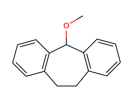 Molecular Structure of 5018-92-8 (5-Methoxy-10.11-dihydro-5H-dibenzo[a,d]cyclohepten)