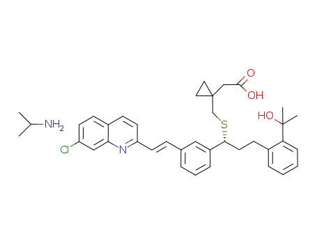 Molecular Structure of 918972-53-9 (montelukast isopropylamine salt)