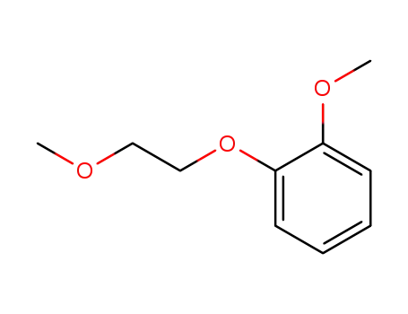 Molecular Structure of 26181-48-6 (Benzene, 1-methoxy-2-(2-methoxyethoxy)-)