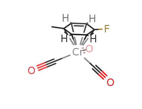 Molecular Structure of 12116-25-5 (tricarbonyl(η(6)-4-fluorotoluene)chromium)