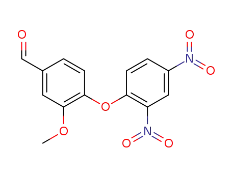 Molecular Structure of 3761-30-6 (4-(2,4-DINITROPHENOXY)-3-METHOXYBENZALDEHYDE)